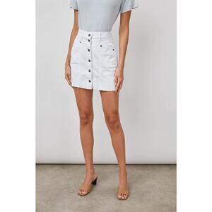 RAILS Canyon Skirt Denim Jean Salt White 10